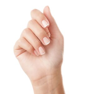 Close of up beautiful female hand