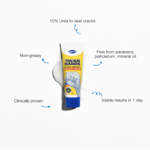 Tough Hands effectively works even in hands that suffer from skin medical conditions.