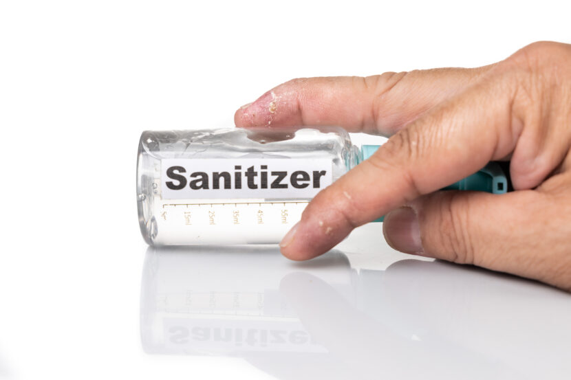 Is hand sanitiser bad for your skin?